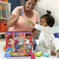 Mega Bloks Fisher Price Pink 60-osainen Rakennussarja 7 Mega Bloks Fisher Price Pink 60-osainen Rakennussarja -Ulkolelut myymälä 065541084179 4