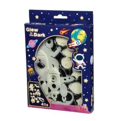 Glow In The Dark Space Set Pimeässä Hohtavat Kuviot