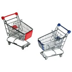 Metallinen Mini Ostoskärry