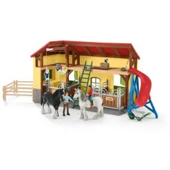 Schleich Farm World Horse Stable Värikäs Hevostalli -Ulkolelut myymälä 4055744029912 3
