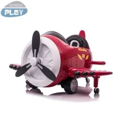 Nordic Play Lentokone 2x6V Punainen Sähköauto