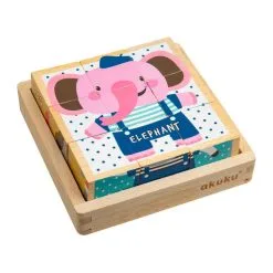 Akuku 9-osainen Kehittävä Puupalikkalelu 7 Akuku 9-osainen Kehittävä Puupalikkalelu -Ulkolelut myymälä 5907644006120 3