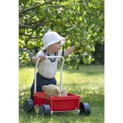 Plasto Hiljaiset Pyörät Punainen Taaperokärry -Ulkolelut myymälä 6410310110681 2