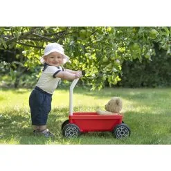 Plasto Hiljaiset Pyörät Punainen Taaperokärry -Ulkolelut myymälä 6410310110681 4