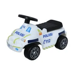 Plasto Offroad Poliisi Potkuauto Hiljaisilla Pyörillä