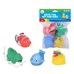 4kpl Eläimet Kylpylelu