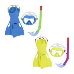 Bestway Hydro-Swim Lil' Flapper Snorkel Set Lasten Uimamaski + Snorkkeli + Räpylät