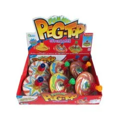 Peg-Top Super Laser Hyrrä Värikuvioilla -Ulkolelut myymälä 746856407852 3