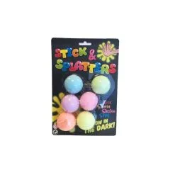 Stick & Splatters Pimeässä Hohtavat Pallot