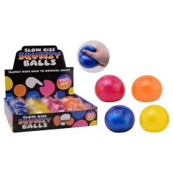 Slow Rise Squeezy Balls Puristeltava Glittermassa Pallo