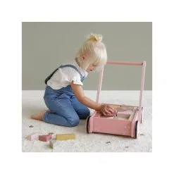 Little Dutch Pinkki Kukka Kävelykärry Palikoilla 8 Little Dutch Pinkki Kukka Kävelykärry Palikoilla -Ulkolelut myymälä 8713291770201 4